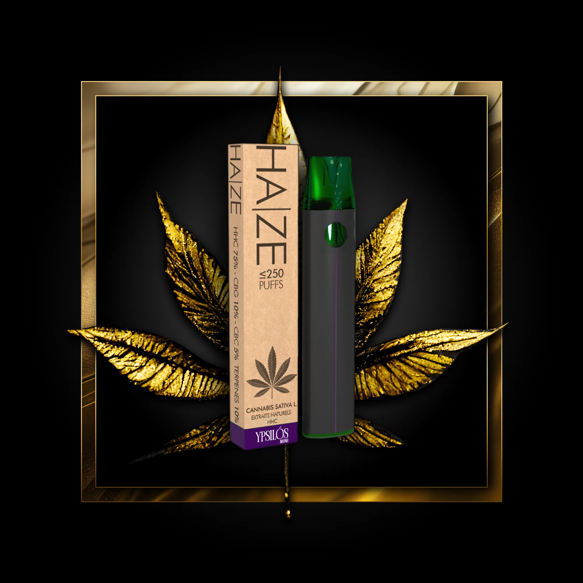 Haze (jednorazové) 250 strhnutí - 0,50 ml. HHC