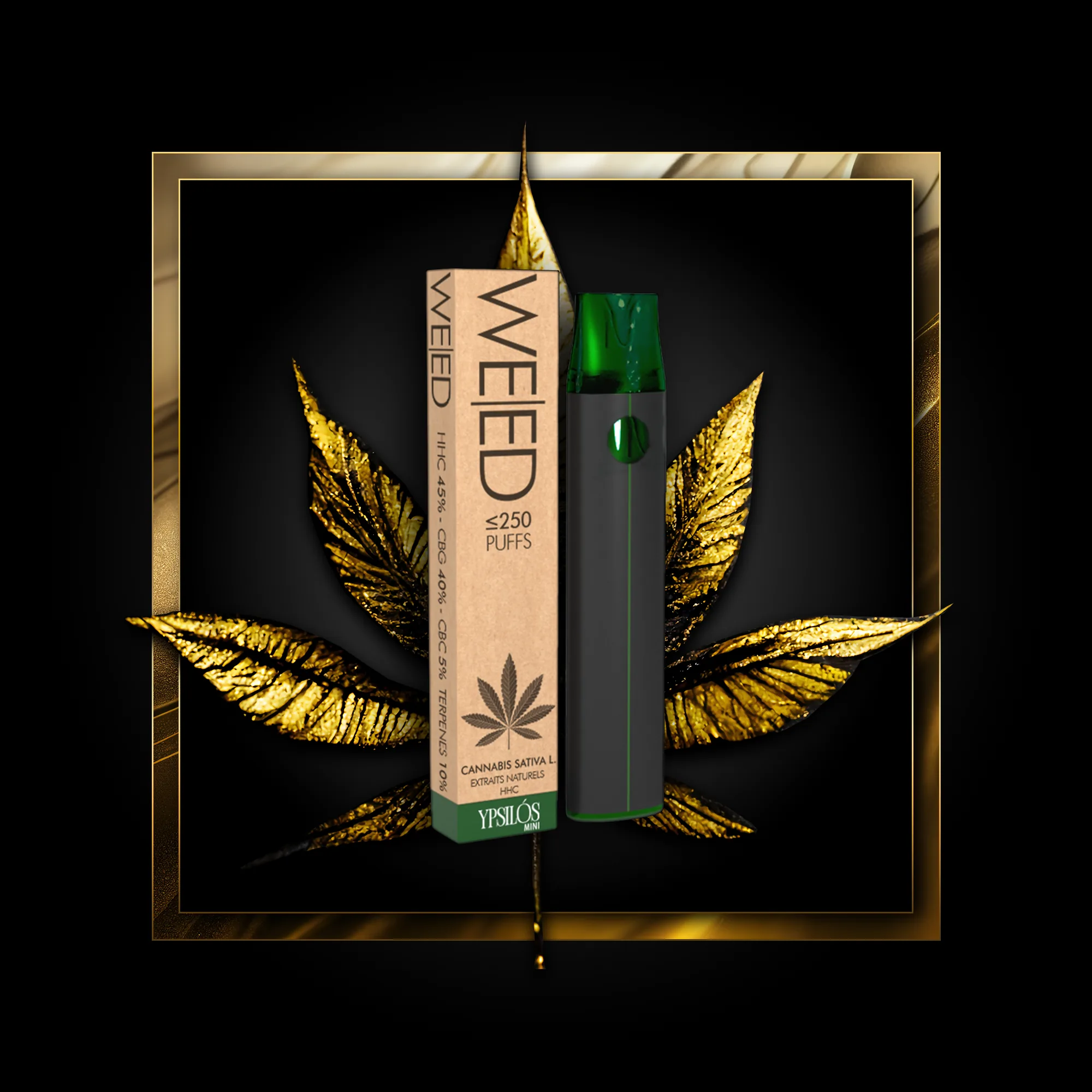 Weed (jednorazové použitie) 250 šlukov - 0,50 ml. HHC