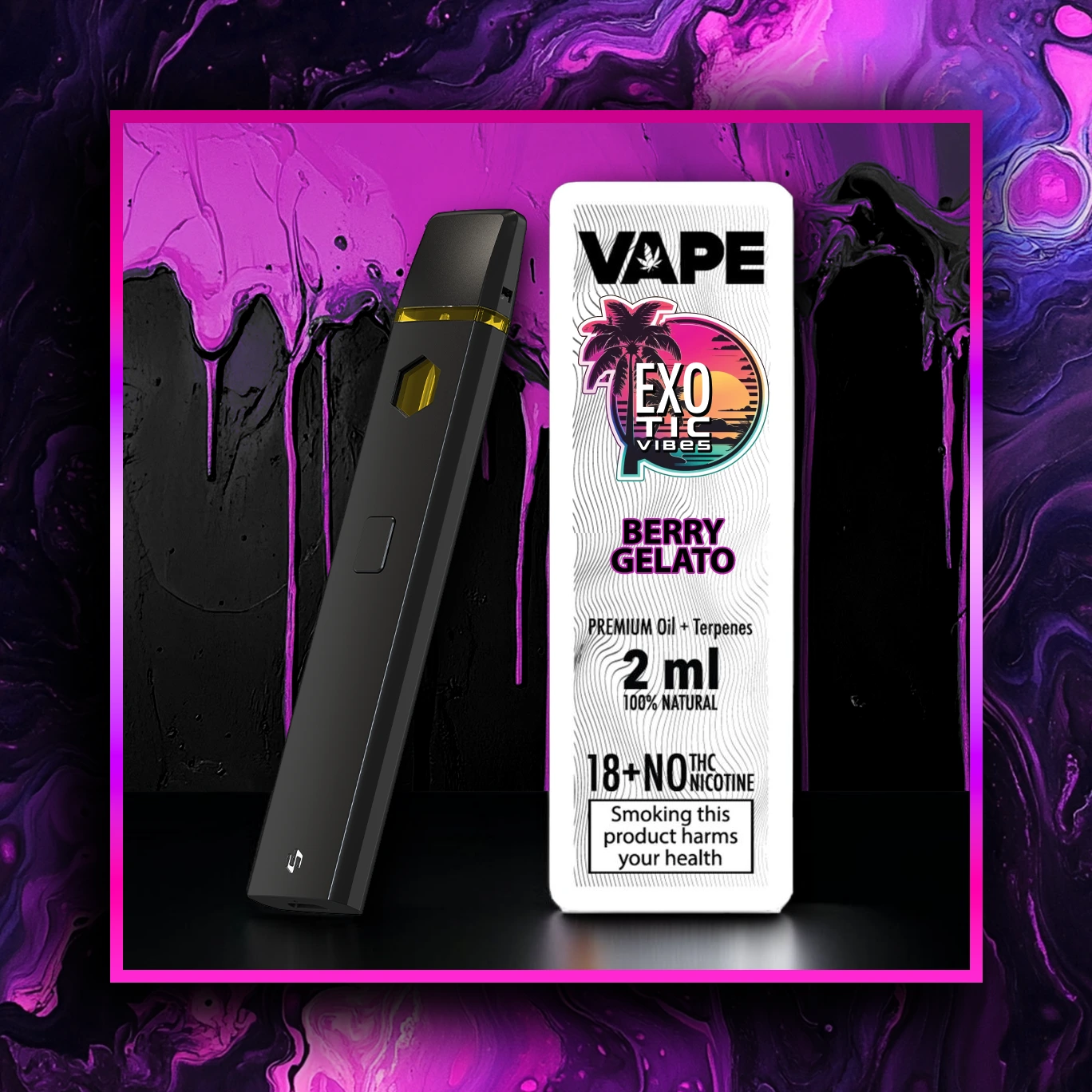 Berry Gelato HHC Prémiový Vape - 2.00 ml. HHC