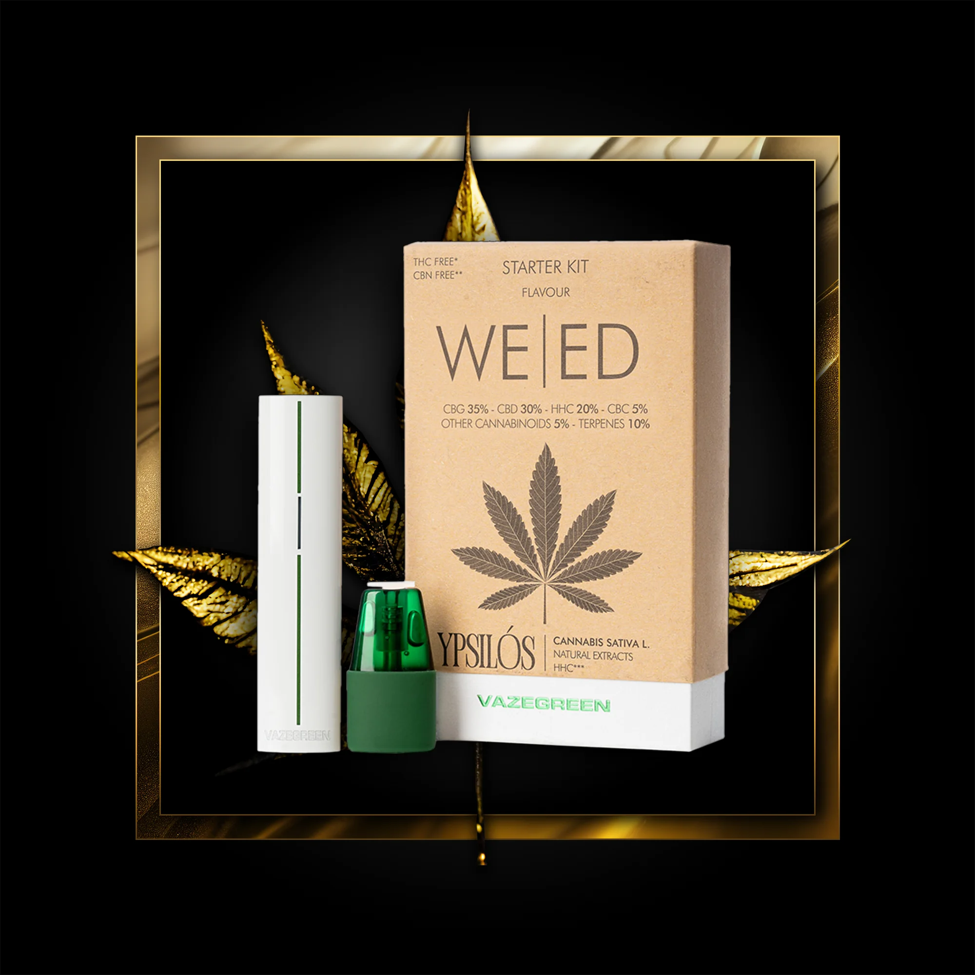 Weed Pen (štartovacia súprava) 500 vstrekov - 1,00 ml. HHC
