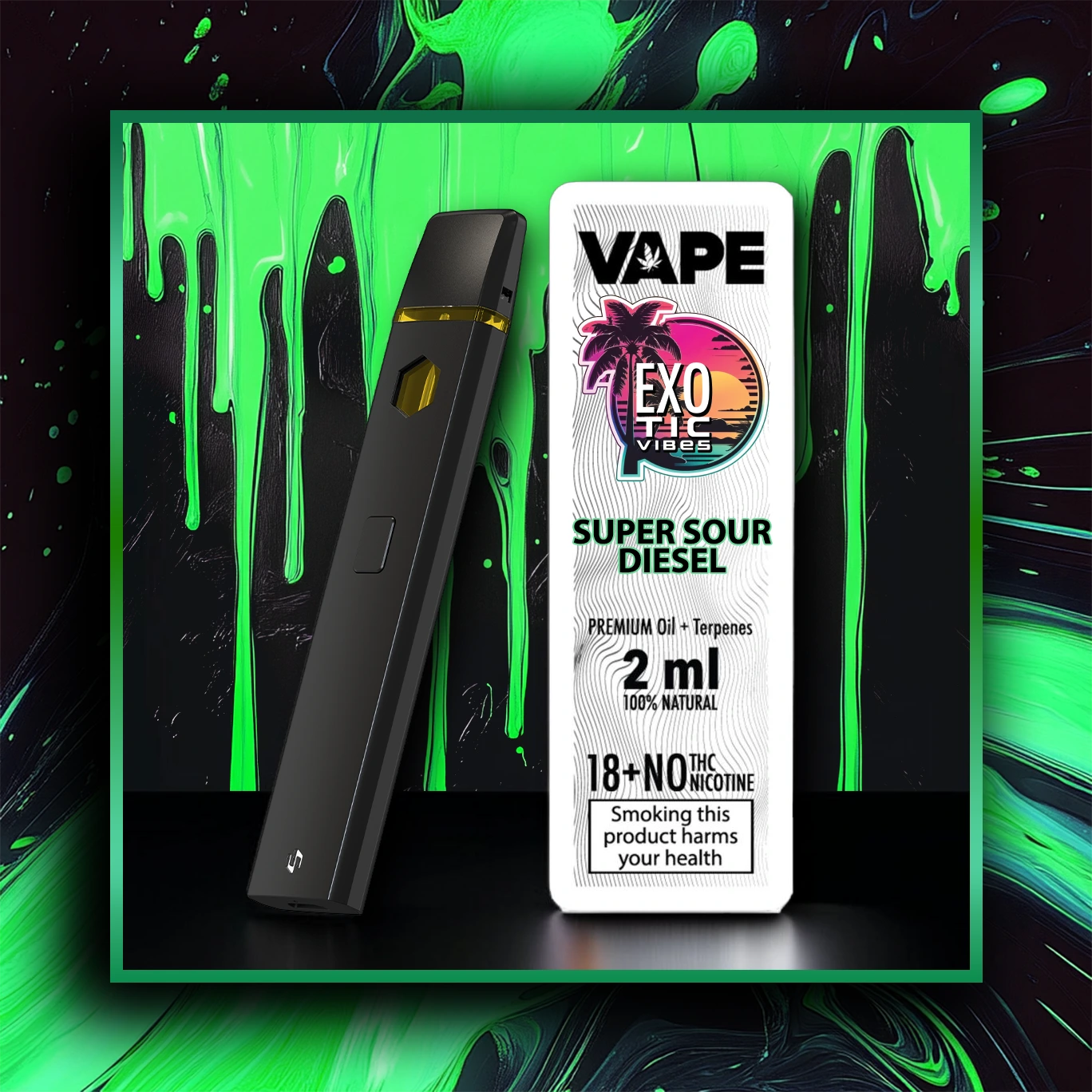 Super Sour Diesel CB9 Prémiový Vape - 1.00 ml. CB9