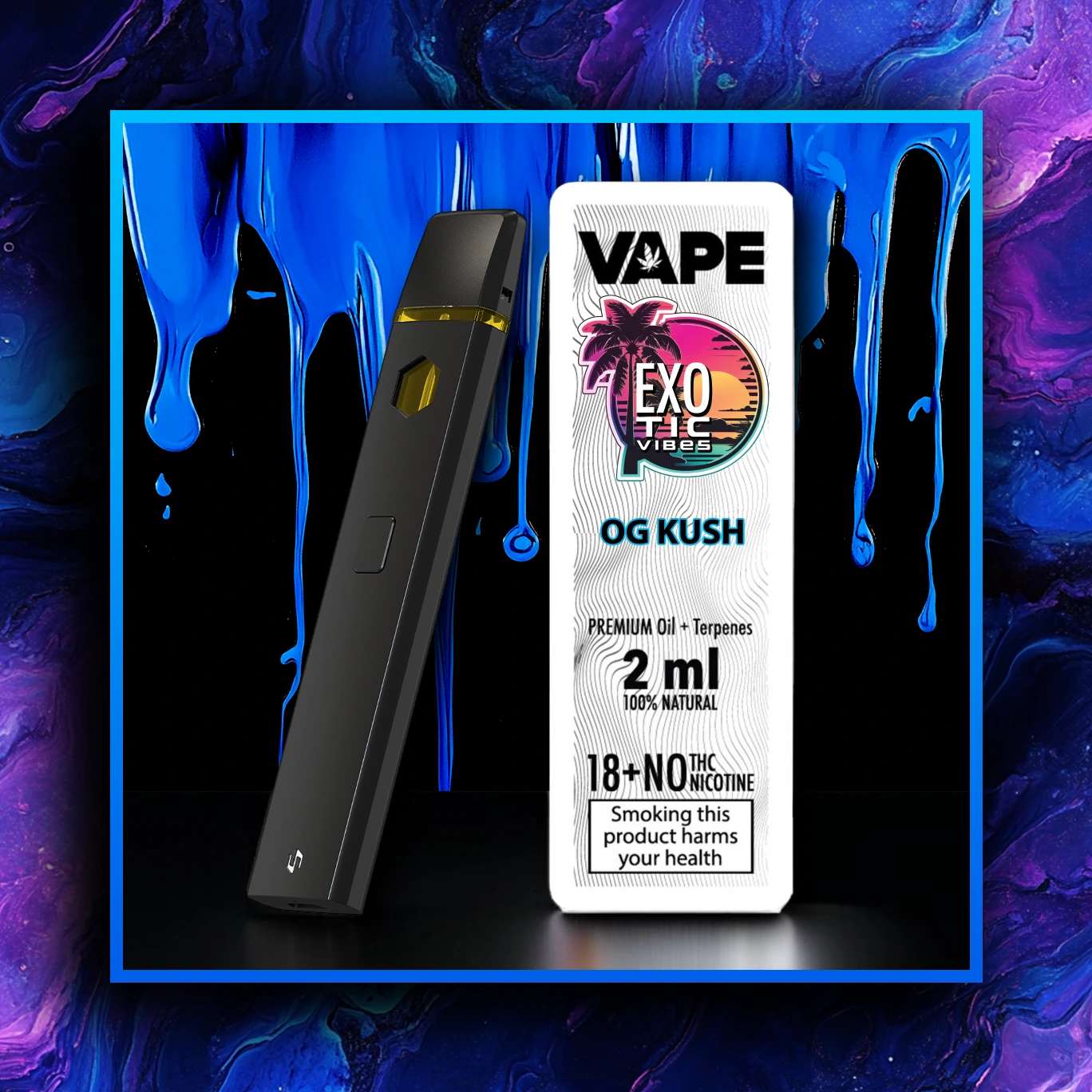 OG Kush CB9 Prémiový Vape - 1.00 ml. CB9