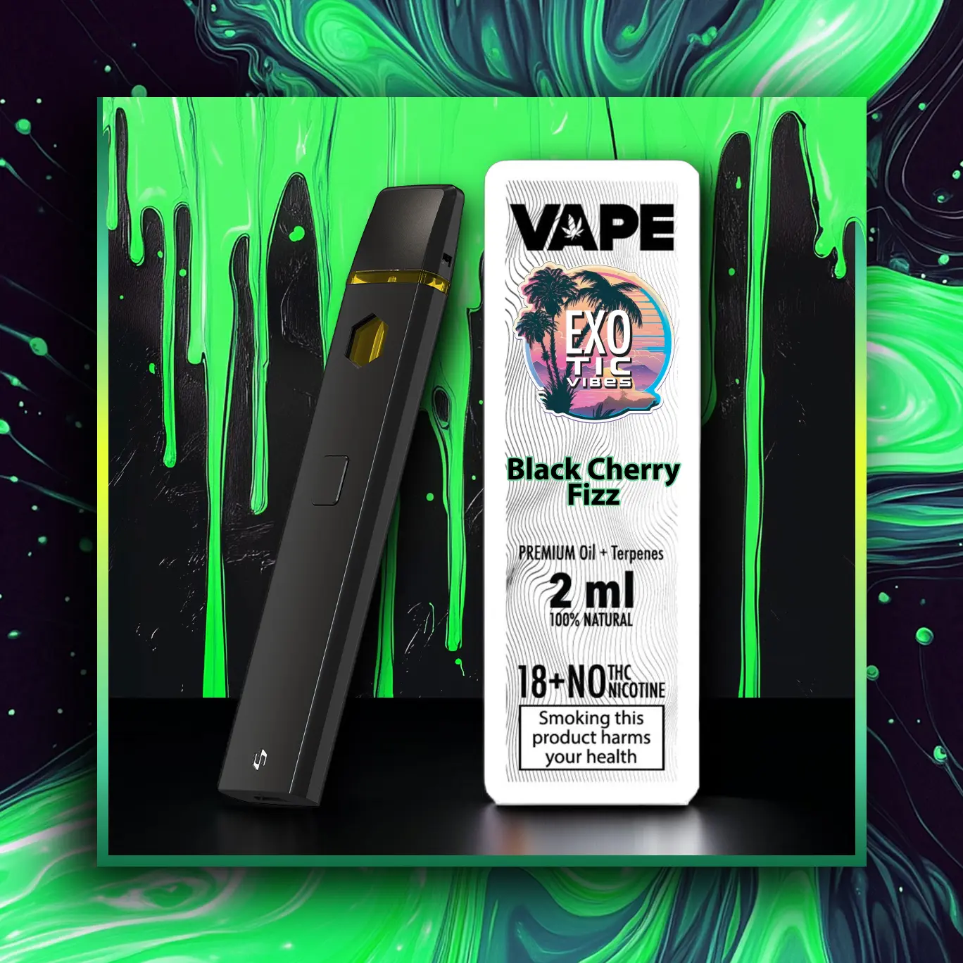 Black Cherry Fizz HHC Prémiový Vape - 2.00 ml. HHC